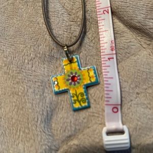 Natural Life Cross necklace. EUC!!